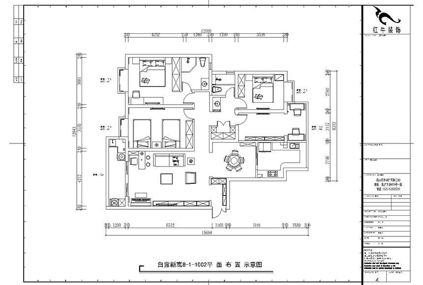 魏（wèi）利利_白露新寓8-1-1002-160㎡-簡美風格_平麵布置圖