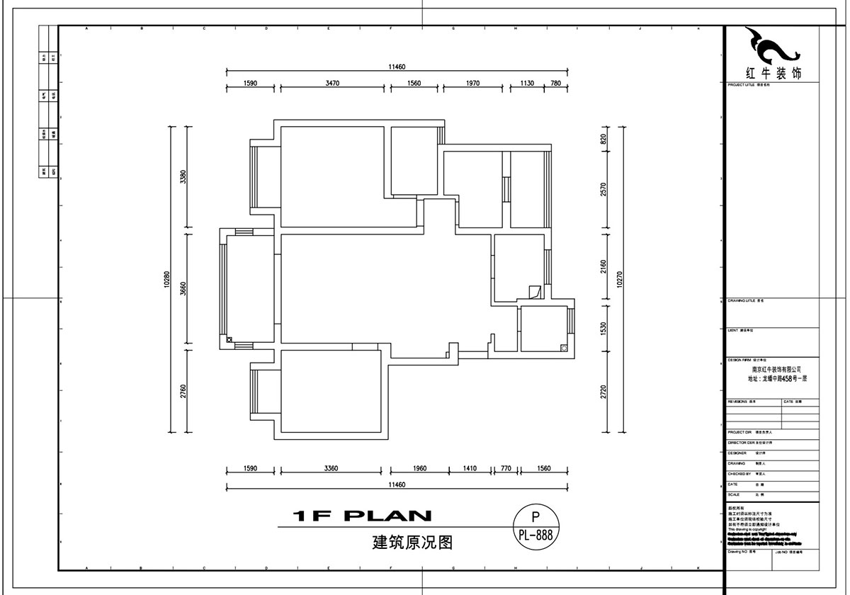 劉（liú）萍（píng）萍｜中南山錦花城（chéng）10-1-802-97㎡-簡約（yuē）風格｜3室2廳（tīng）2衛｜老（lǎo）房裝（zhuāng）修（xiū）｜定製家￥132780｜全包14萬｜00_01建築原（yuán）況（kuàng）圖