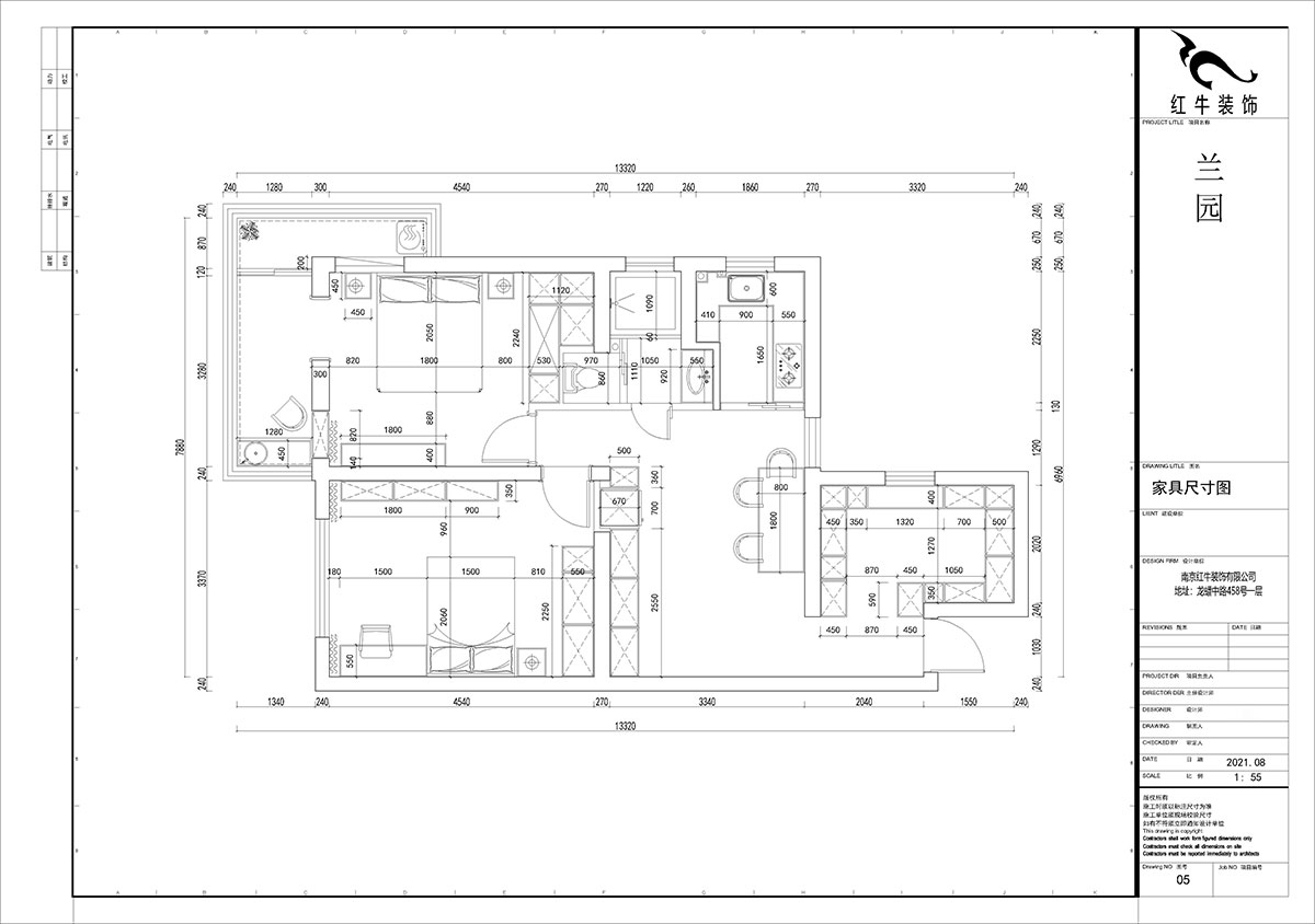 賈庭｜蘭（lán）園19-504-85㎡-現（xiàn）代風格｜3室1廳1廚1衛｜老房裝修｜定製家￥88000｜全包（bāo）11