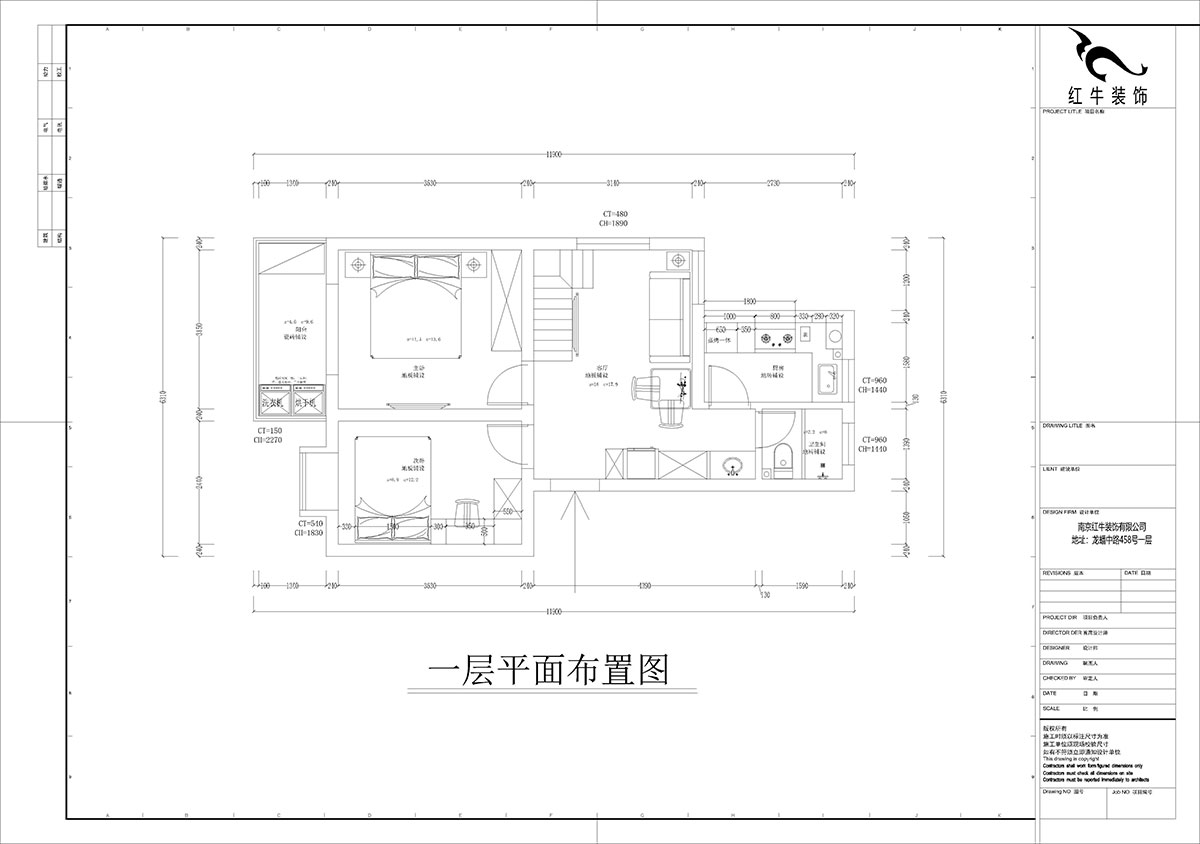 孟（mèng）憲濤（tāo）｜堯順佳（jiā）園2期（qī）60-606-72㎡-簡約風格｜3室1廳1衛｜新房裝（zhuāng）修｜定製家｜全包11萬｜00_02一層平（píng）麵布置圖（tú）