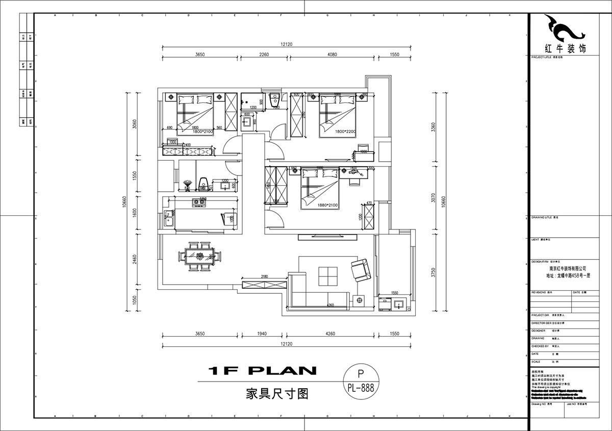 劉萍萍｜紫金佳苑11-801-130㎡-簡歐風格｜4室2廳2衛｜老房裝修｜定製家￥183694｜全（quán）包18