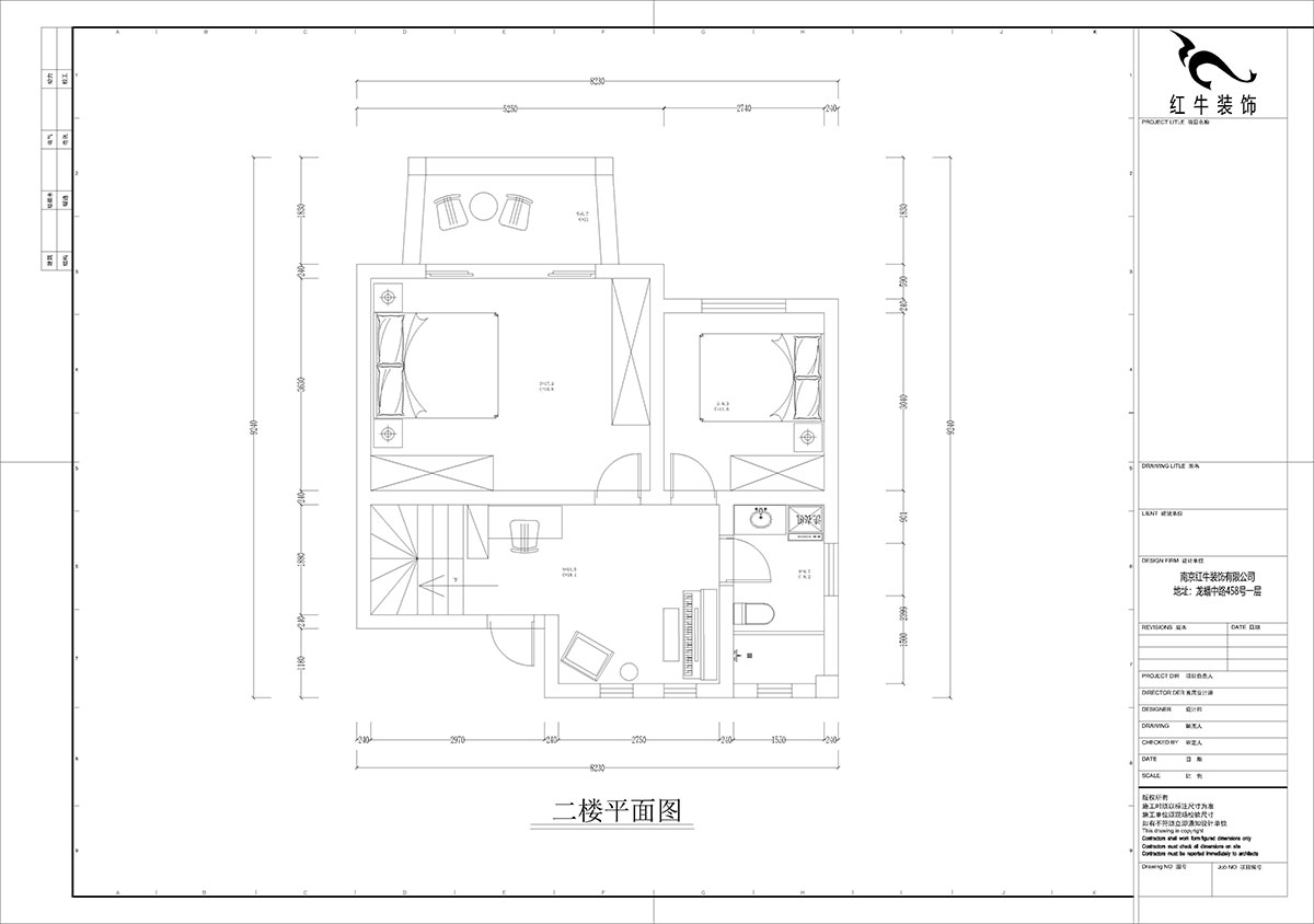 孟憲濤｜養龍山（shān）莊D-11B-120㎡-現代簡約風（fēng）格｜3室2廳（tīng）2衛｜老房（fáng）裝修｜定製家（jiā）｜全包14萬｜00_04二樓平麵圖