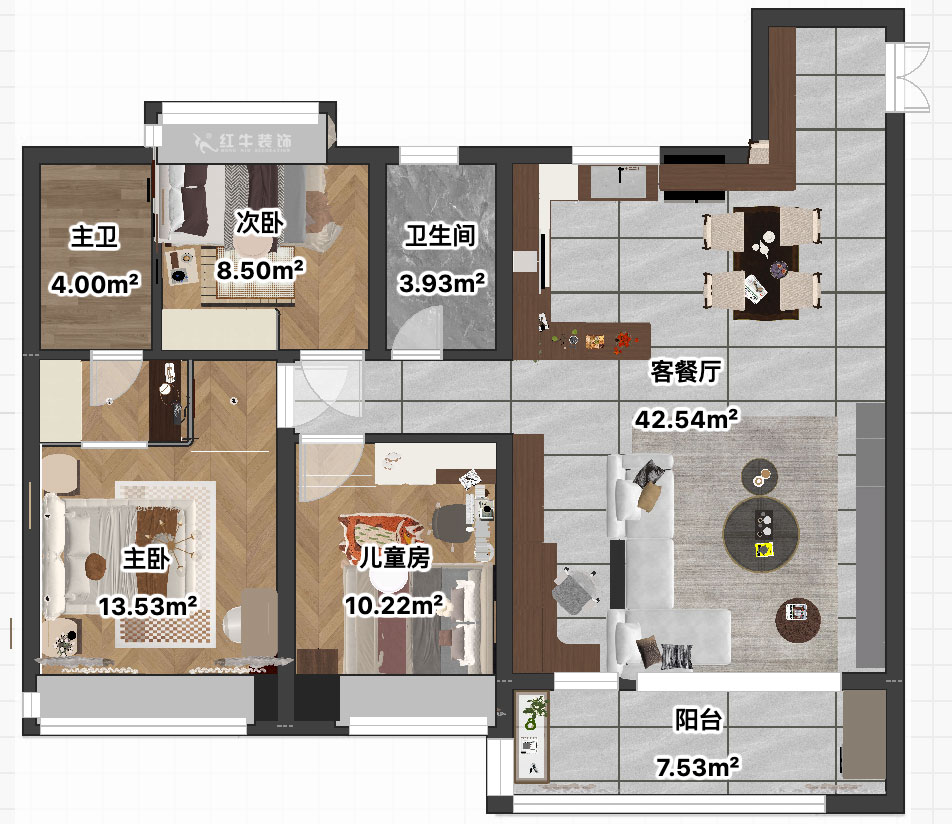 賈庭｜中海南山印1-2004-120㎡-法式複古風格｜3室2廳1廚2衛｜精裝修改造｜定製家｜全包9