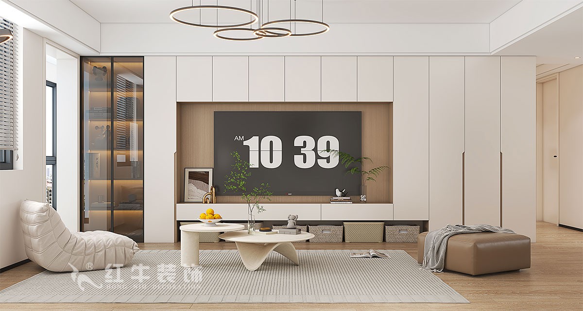 南京（jīng）135㎡融僑（qiáo）中央花（huā）園裝修，邂逅簡約內斂的舒適生（shēng）活